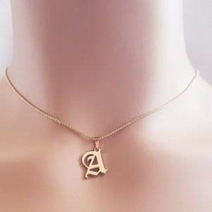 Initial A Gold Necklace